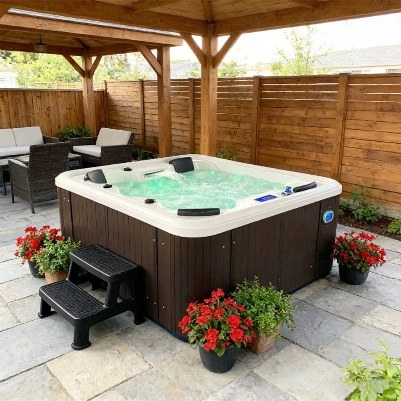 Spa Whirlpool Bathtub Hot Tub Jacuzzi Massage Bathtub Acrylic Outdoor 6 Person 67 Jets Aristech Shell Ozone System CE