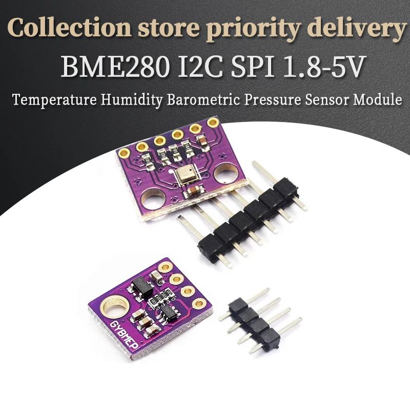 BME280 5V 3.3V Digital Sensor Temperature Humidity Barometric Pressure Sensor Module I2C SPI 1.8-5V