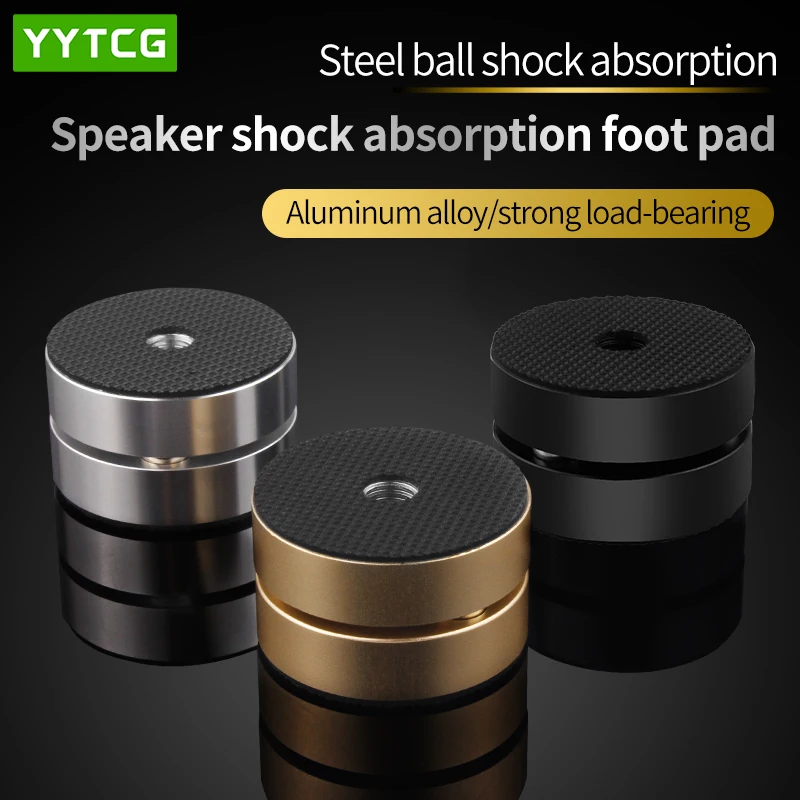 

4PCS Speaker Stand Feet Foot Pad High Quality Shock-absorbing Pins Aluminium Alloy Metal Foot Pads for Sound Box