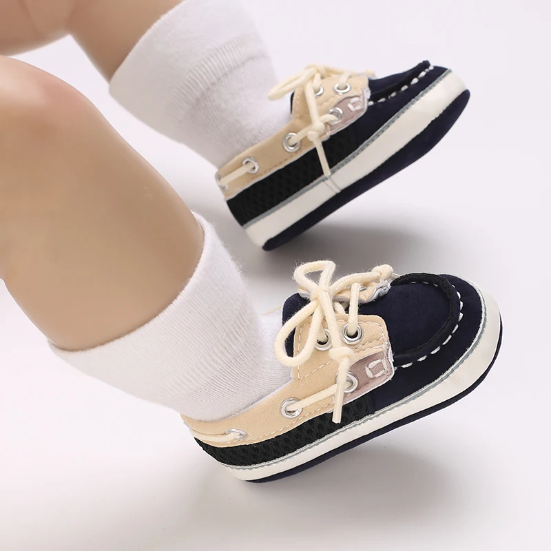 

Baby Shoes Boys Girls Sailor Formal Shoes Soft Sole Newborn Sports Walking Toddler Shoe