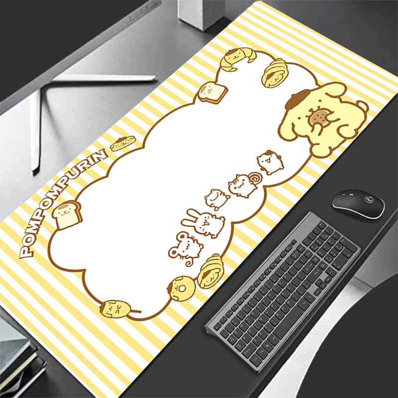 أنيمي P-pompurin ماوس الوسادة ألعاب لوحة المفاتيح مكتب ماوس حصيرة السجاد المطاط Tapis Souris الألعاب رائعة دفتر الكمبيوتر ماوس