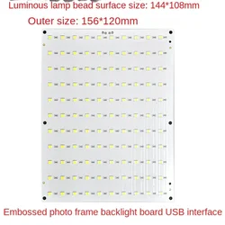 Tablero de luz LED para retroiluminación, accesorio Compatible con Bambu, 10 piezas, 3D, 5V, USB