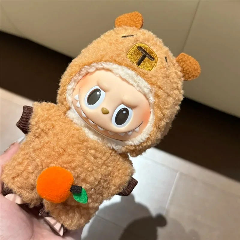 15 17cm Ubranka dla lalki Labubu, zestaw ubranek dla kapibary, kawaii pluszowa bawełniana lalka, przebranie, dekoracja, ubrania dla kapibary, akcesoria