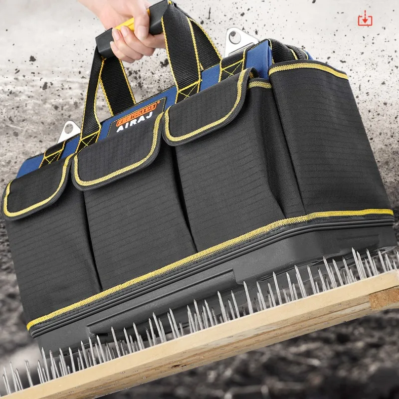 Multi Functional Portable Tool Kit Sturdy and Durable Thickened Woodworking Tool Bag Electrician Canvas Maintenance Storage Bag