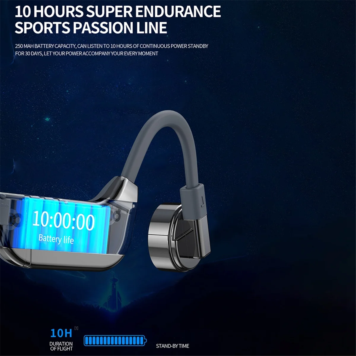 Auriculares Bluetooth K9 Pro conducción ósea auriculares Bluetooth Dial Plug In Ear deportes inalámbricos continuidad duradera