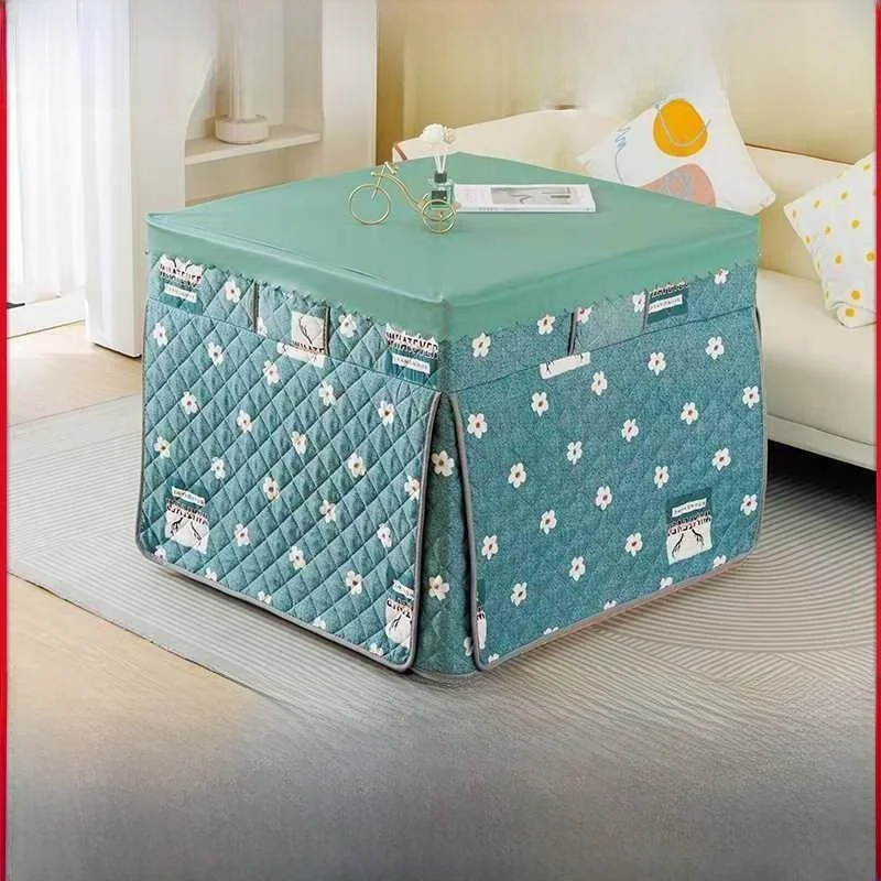 

Утолщенная квадратная скатерть-чехол для печи/очага, пылезащитный защитный чехол для стола, домашний декор, льняной материал