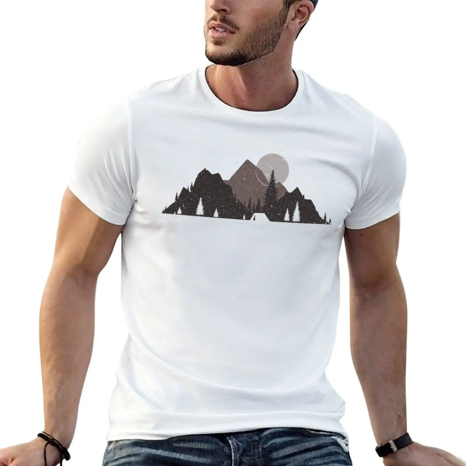 

Men’s Graphic Tee. Camp & Topo Tee - Camping T Shirt for Men T-Shirt man t shirt heavy cotton man t shirt luxury T-Shirt