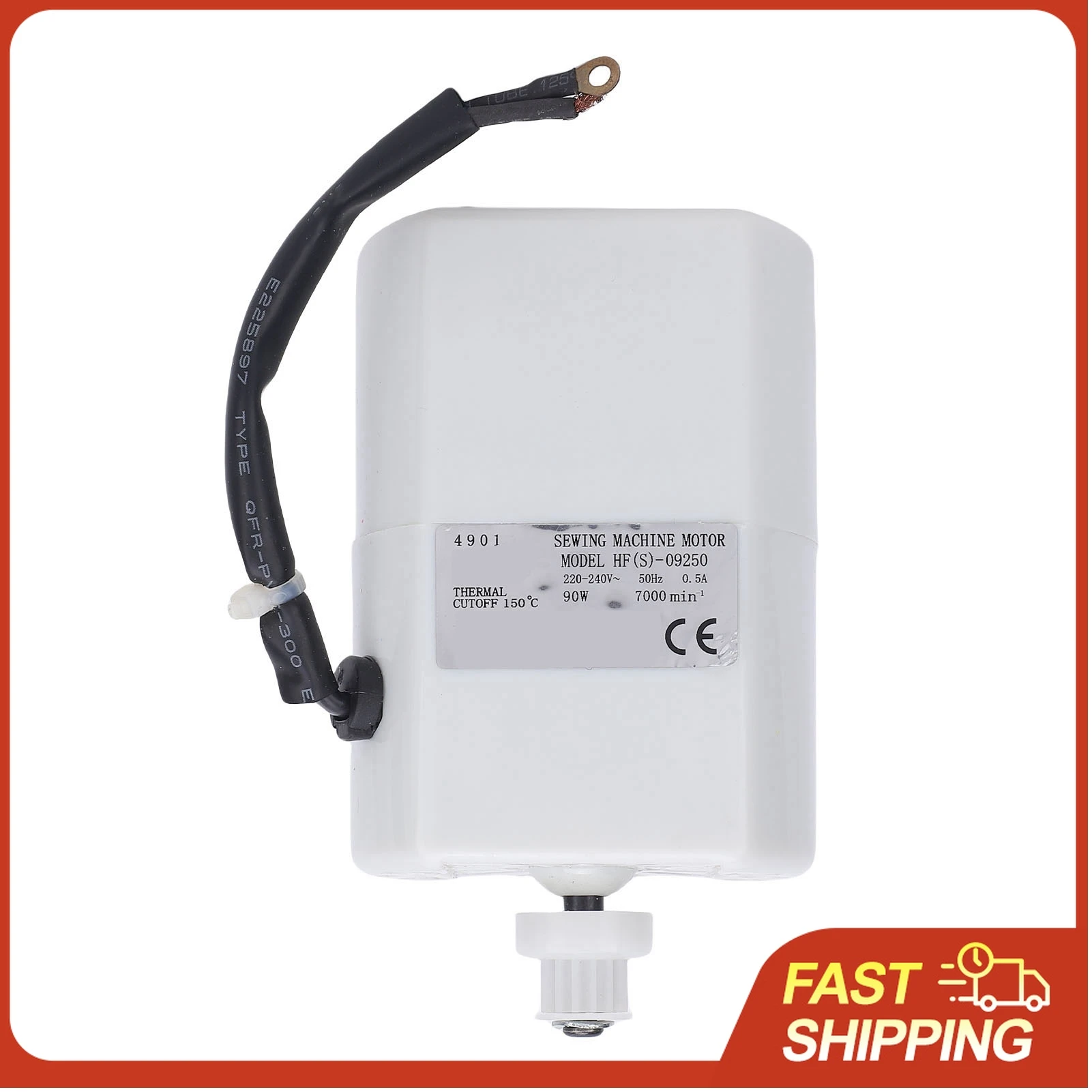 Sewing Motor Replacement 5500RPM Powerful Output High Efficiency 90W Sewing Machine Motor Advanced Circuit for Curve Stitching