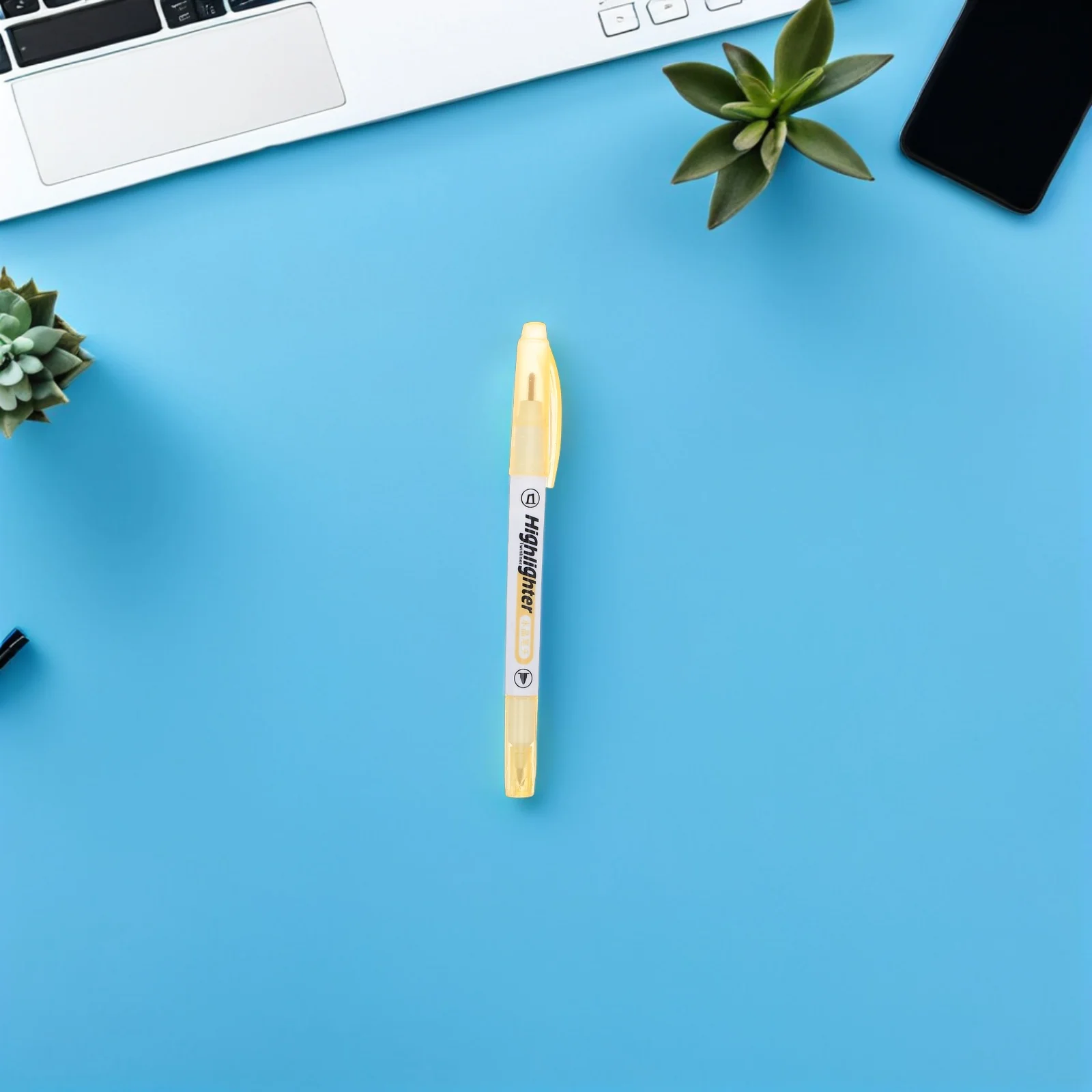 

6Pcs Clear View Fluorescent Highlighter Pens Double Ended Chisel Fine Tips Multi Color Marker Set for Reading Highlighter Pen