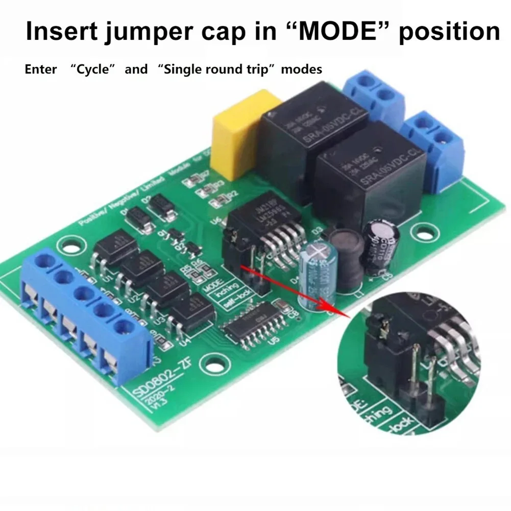 DC 6V 12V 24V Forward Reverse Motor Controller Relay Limit Switch Driver Module Suitable For Various Electronic Devices