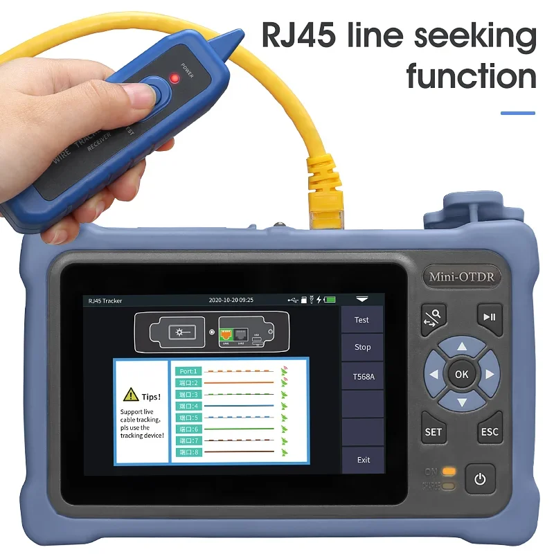 FUJITOMO 12 in 1 MINi OTDR 100KM FTM4000D Novker NK4000D 1310 1550nm 26 24dB  VFL OLS OPM Event Map IOLM otdr fiber optic tester