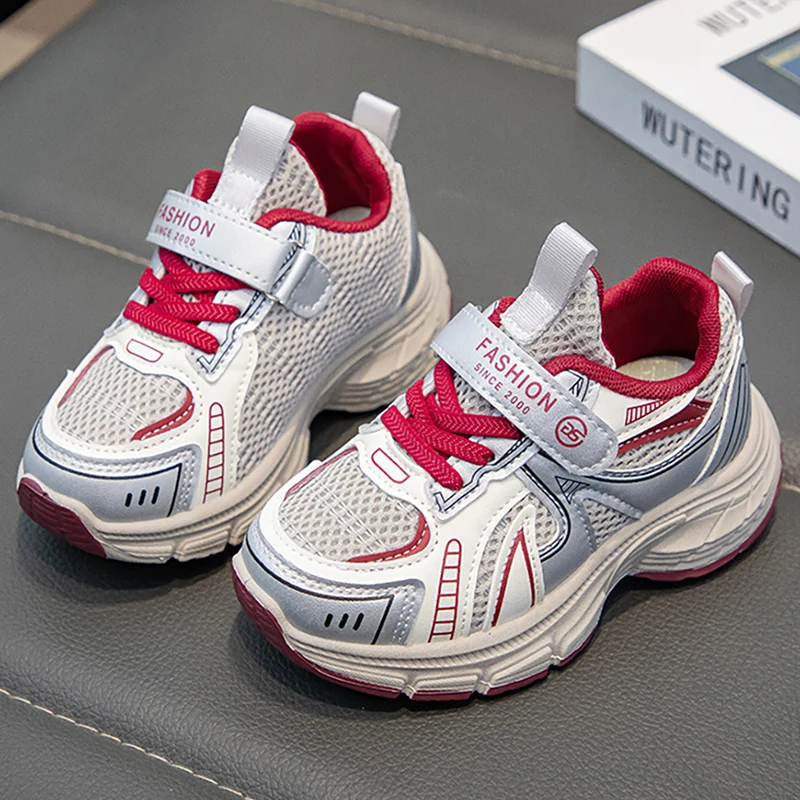 

Teenager Children's Sport Shoes Mesh Breathable Kid's Sneakers Soft-soled Anti-slippery Boy's Girl's Running Shoes Outdoor