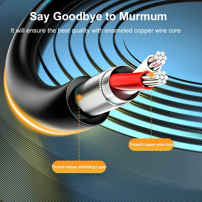 SAMZHE สายสัญญาณ RCA ขนาด3.5มม. ถึง RCA สายออดิโอ3.5มม. สายแจ็ค2RCA ตัวผู้แยกสาย AUX สำหรับ TV PC เครื่องขยายเสียงลำโพงดีวีดี