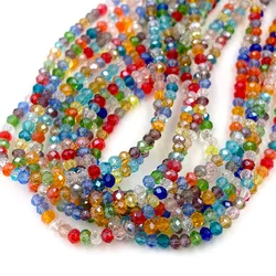 2mm Rondelle Glass Beads for Jewelry Making Loose Spacer Faceted Crystal Beads DIY Earring Necklace Bracelet Accessories