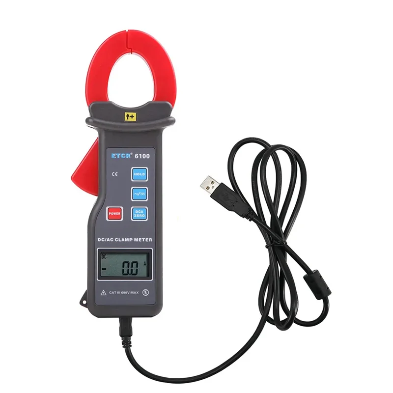 

ETCR6100 0.0A~1000A High Accuracy Digital Clamp Meter Ac/Dc Lcd Ammeter Tester