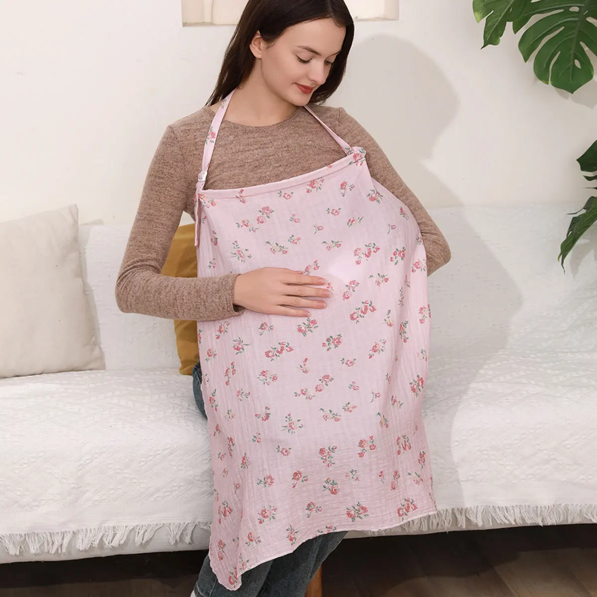 1 PC Mother Outing Breastfeeding Cover Baby Feeding Nursing Covers Adjustable Privacy Breastfeeding Apron Stroller Blanket