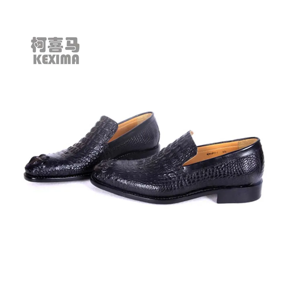 hulangzhishi  crocodile leather Men dress shoes  fashion male crocodile shoes manual men formal shoes