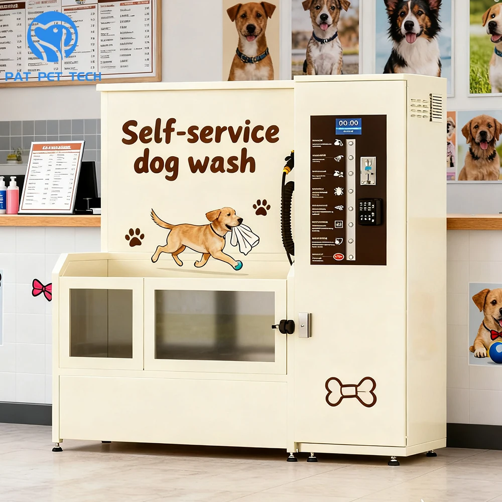 Distributore automatico self-service per lavaggio animali domestici automatizzato per una comoda esperienza di toelettatura