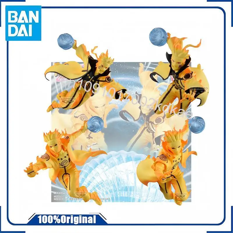 

In Stock Original Bandai NARUTO Shippuden Naruto Uzumaki Namikaze Minato PVC 18cm Figure Anime Model toy Collections Gift