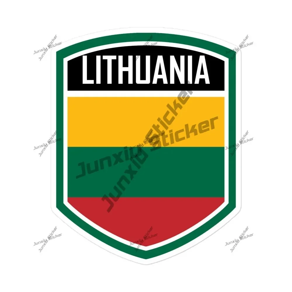 

Lithuania Flag Emblem Stickers High Quality Cover scratches Decoration Vinyl Decals Accessories for the Car Tuning Stickers UV