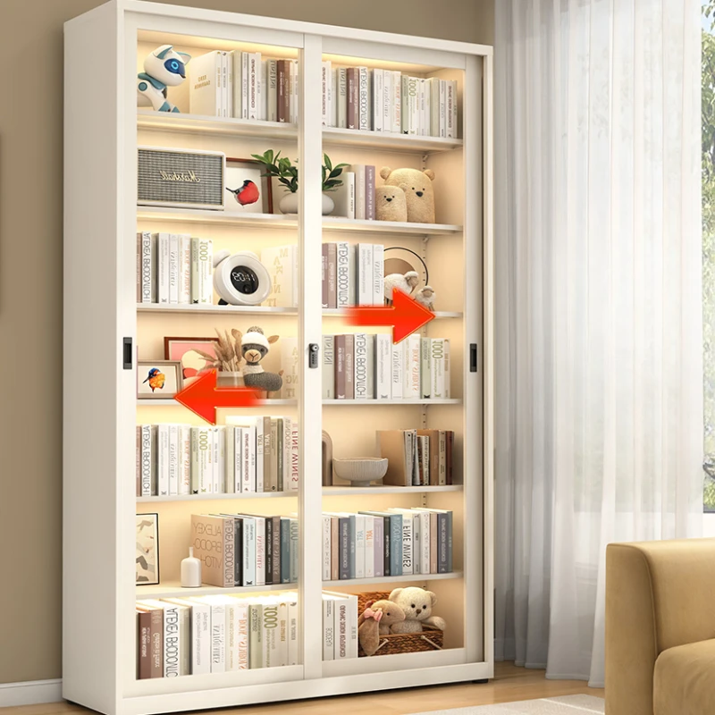 Glass Display Cabinet Furniture Living Room Students Bookcases Bookcase Shelf Estanteria Habitacion Stand Aesthetic Children