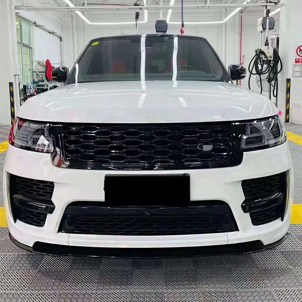 Upgrade to SVO Car BodyKit Fit for Range Rover Vogue L405 2013-2017 Facelift SVO Body Kit Car Bumper with Auto Lamps
