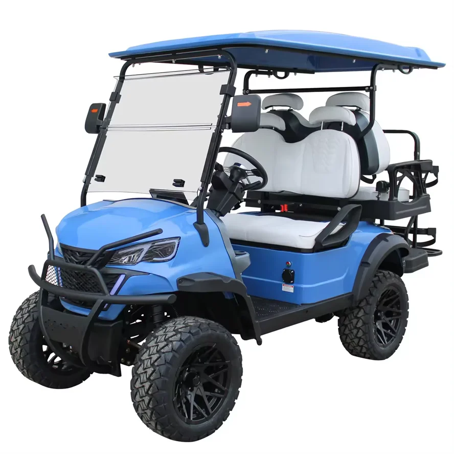 2024 New Design Private Club Club Car Honoured Guest Off-road Golf Cart Lithium Battery 2+2 Seats Electric Golf Cart