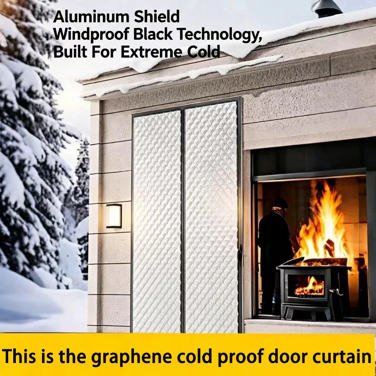 Winter Magnetic Cotton Door Curtain for Insulation, Wind and Cold Blocking, Dust and Light Blocking, Protecting Privacy