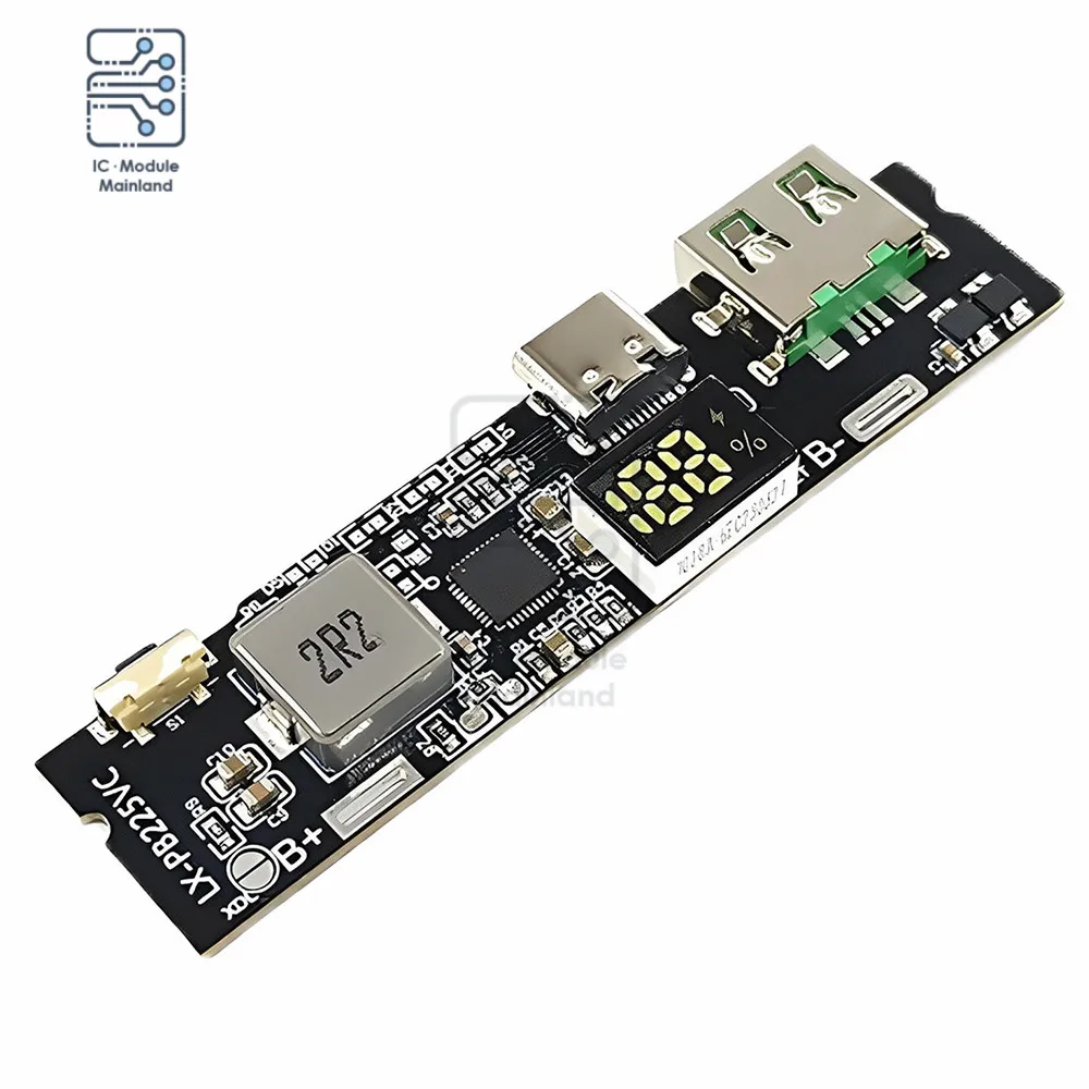 22.5W Two-Way Fast Charge Mobile Power Module Diy Master USB TYPE-C Port Support VOOC Circuit Board