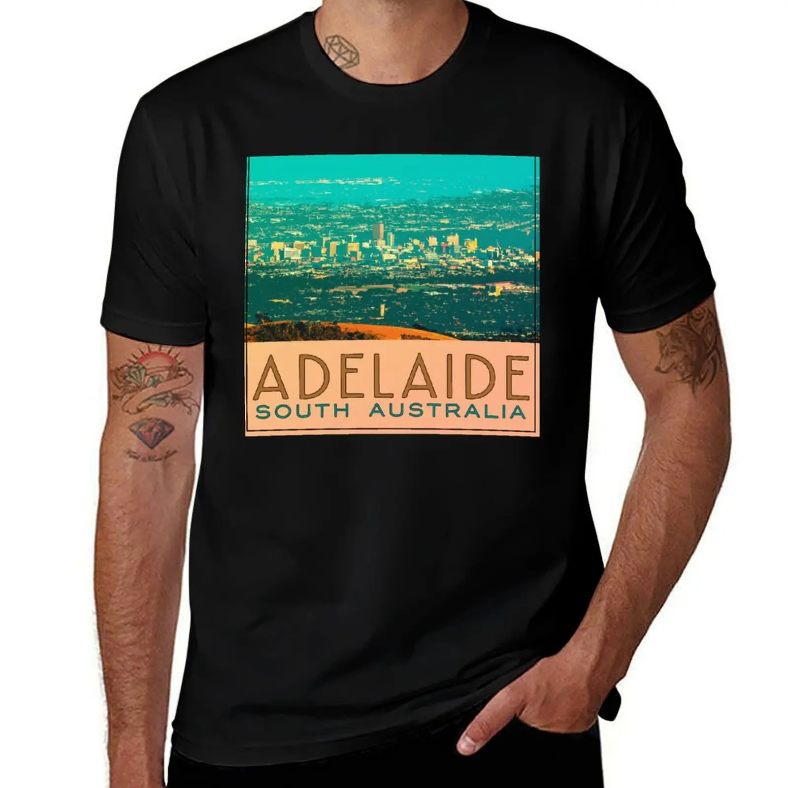 

Adelaide South Australia T-Shirt cute tops boys animal print vintage t shirts vintage anime shirt oversized t shirts for men