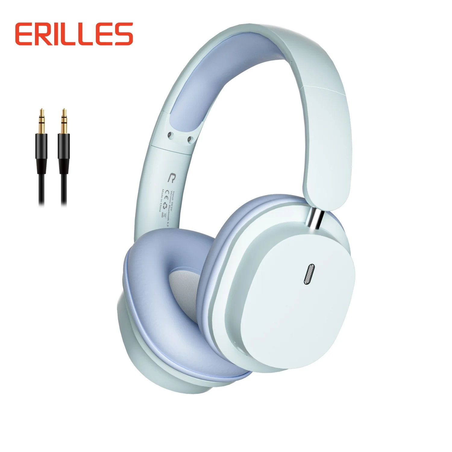 

Erilles T2 Wireless Bluetooth Headset Gamer ENC Noise Canceling Choice With Mic Wired Headphones Blutooth Ear Pods Hifi Bass