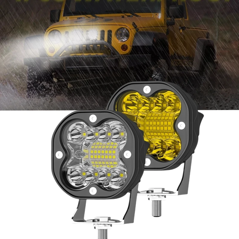 

3" Square Led Work Light 12V 24V Spotlight DRL Headlight For Car 4x4 Offroad Motorcycle Trucks Boat ATV SUV Driving Fog Lights