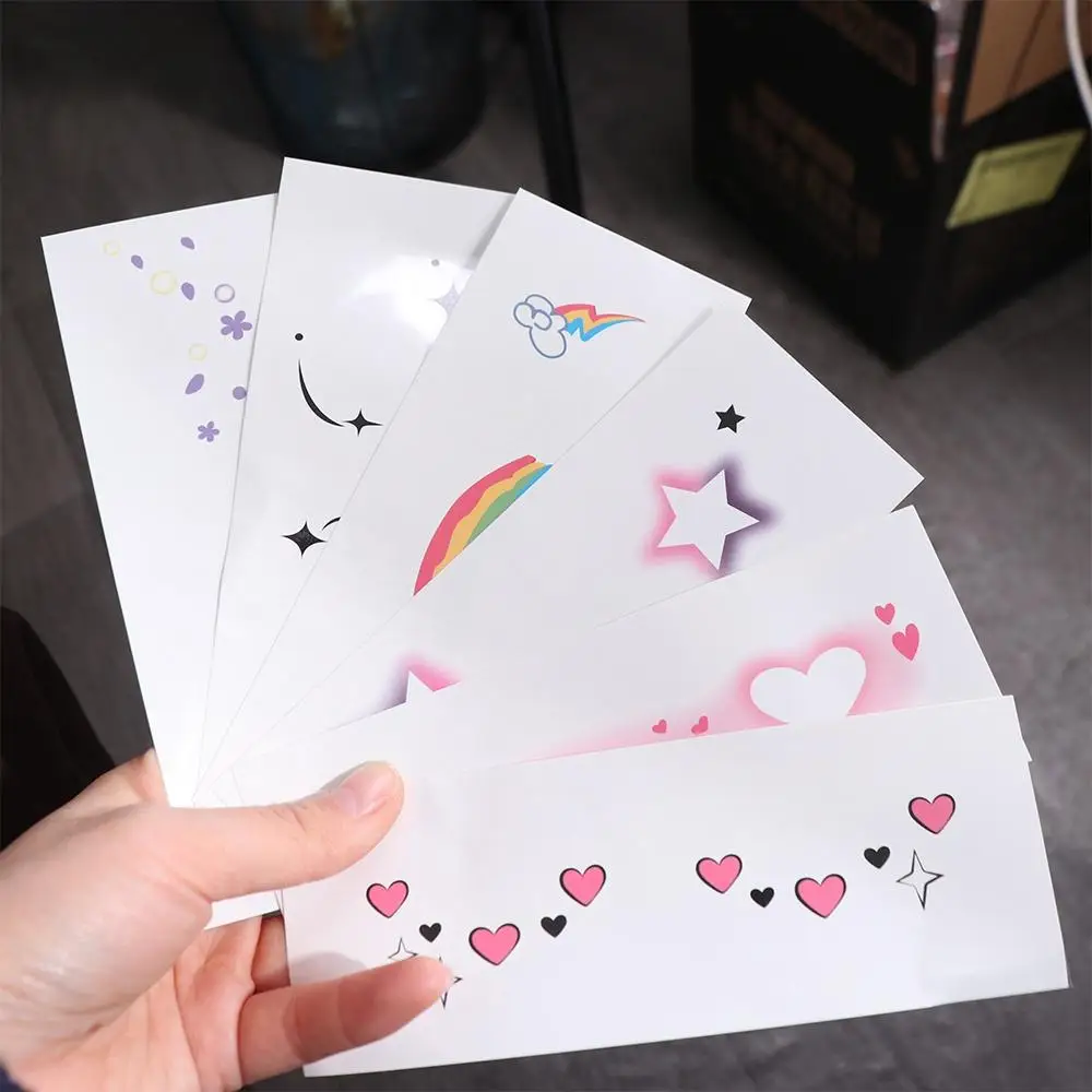 

No Irritation Face Tattoo Stickers Sweatproof Disposable Blush Face Patch Waterproof Environmentally Temporary Tattoo Sticker