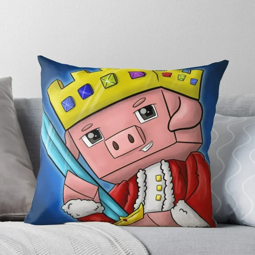 technoblade king merch Throw Pillow Luxury Living Room Decorative Cushions Pillow Case pillow