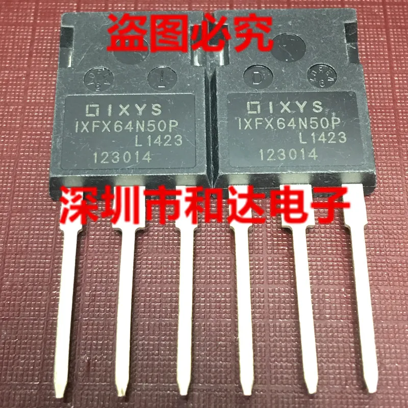 10PCS/Lot IXFX64N50P  TO-247 500V 64A Really Stock Original Best Quality Guarantee Fast Shipping