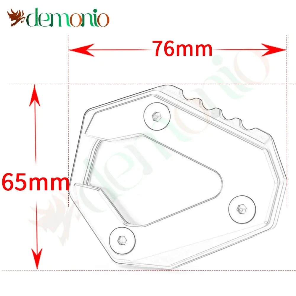 Accessoires de moto en aluminium pour KTM 1290SUPER DUKE GT 1290 SuperDuke GT, béquille latérale, Extension de plaque, coussinet d'agrandissement