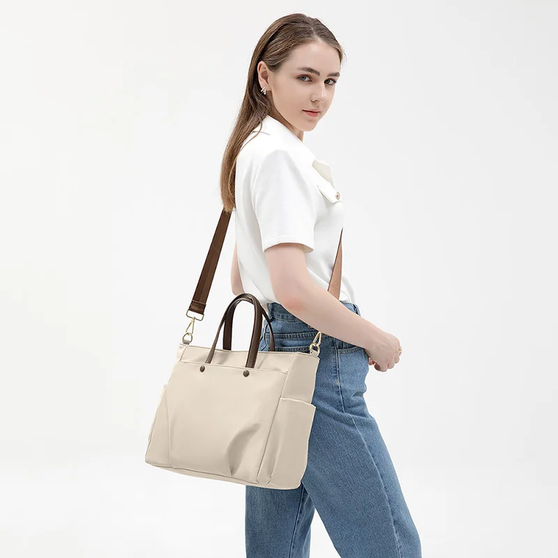 

Laptop Bag for Women - Large Capacity Shoulder Tote Briefcase with Detachable Strap (Fits up to 15" Laptop)