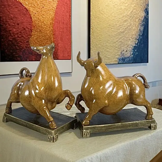 2026 New Style Chinese Style Zodiac Ox Ornament Office Home Living Room Entrance Moving Opening Gift Bull Spirit