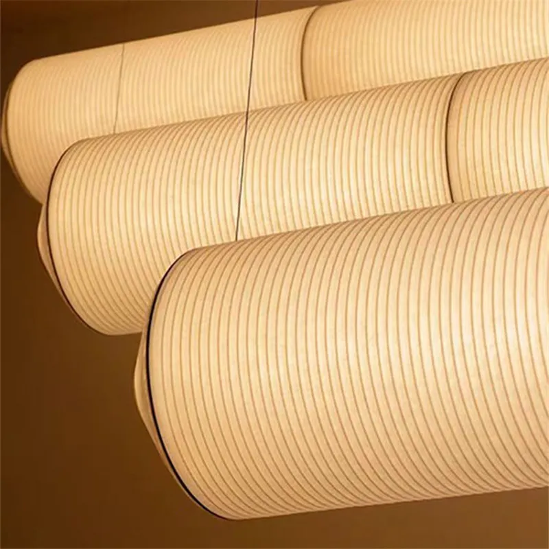 Tekio Horizontal Pendant light Japanese Design Akari Noguchi Yong Pendant light Living Room Bedroom vintage Wabi-sabi Chandelier