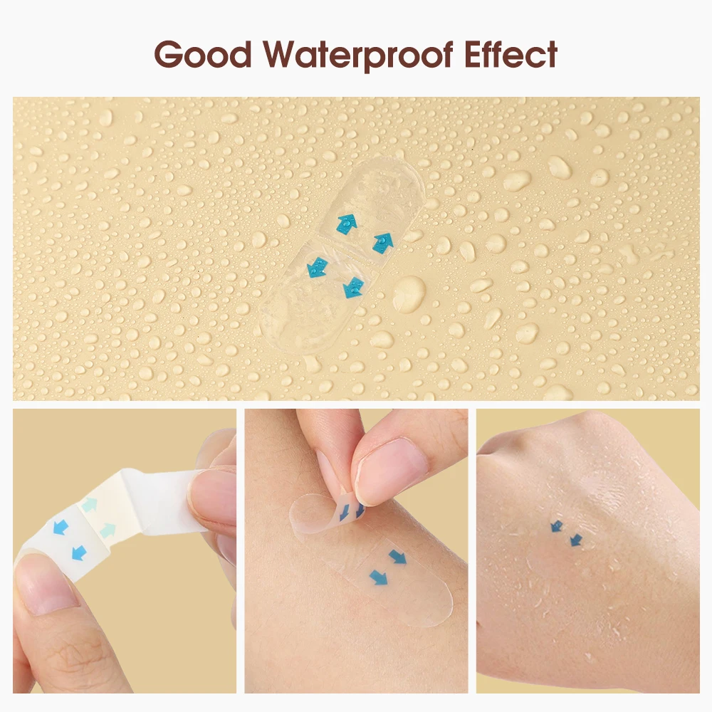 Ruban adhésif imperméable en V pour le maquillage du visage, autocollant respirant invisible pour lifting du visage, raffermissement du ruisseau, 80 pièces/paquet