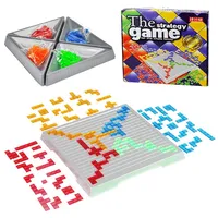 Children Intellectual Puzzle Strategy Board Educational Toys Colored Squares Game Kids Family Party Indoor Desktop Jigsaw Games