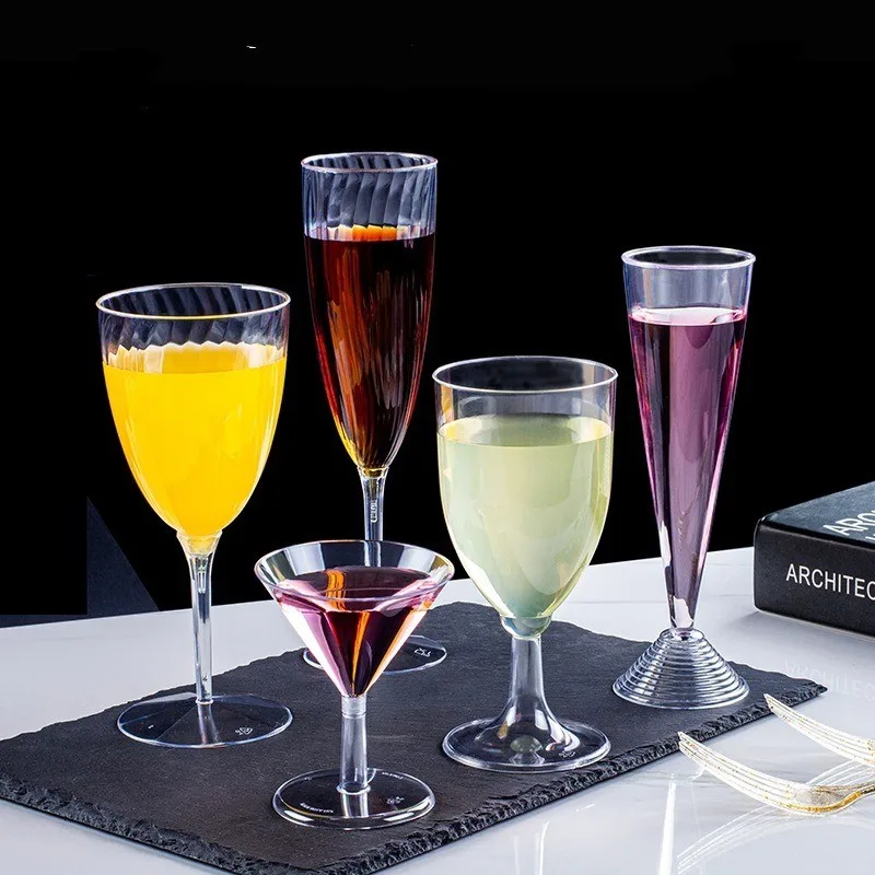 

Пластиковые бокалы для вина, небьющиеся акриловые стаканы для питья, многоразовые пивные чашки, буфетные чашки, стаканы для сока для дома, свадьбы, вечеринки