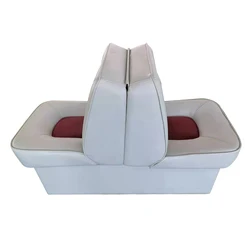 Good Price Marine Grade Metal Frame Bucket-style Back-to-back Lounge Double Boat Seat