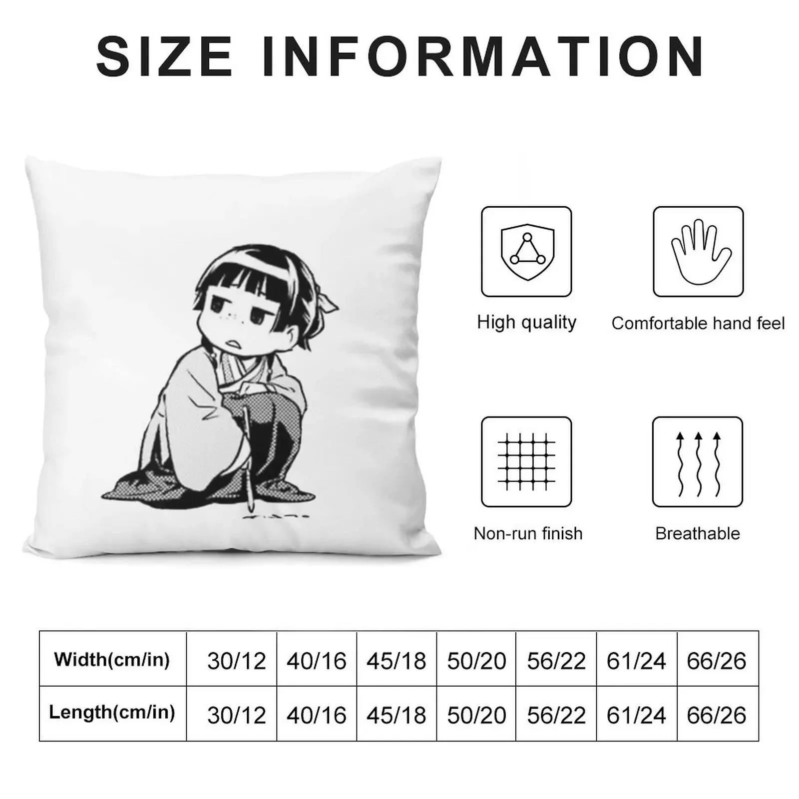 Side eye Maomao The Apothecary Diaries Throw Pillow anime girl New year pillow