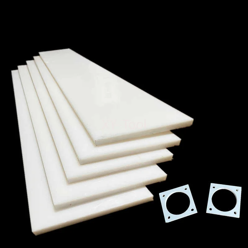 

White PA6 Nylon Sheet Polyamide Engineering Material Plastic Plate Thickness 2mm 3mm 4mm 5mm 6mm 8mm 10mm 12mm 15mm 20mm 25mm