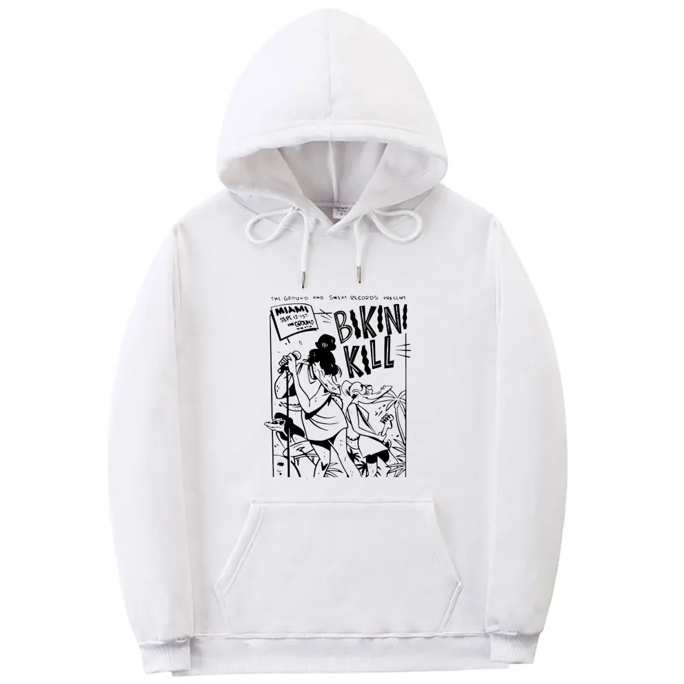 

Rock Punk Band Bikini Kill Funny Meme Hoodie Vintage Feminist Riot Grrrl Kathleen Hanna Pullover Men Fashion Oversized Hoodies