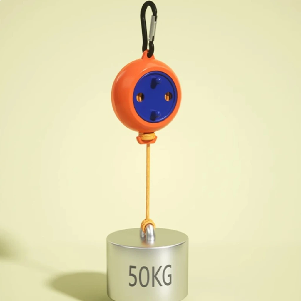 حبل غسيل محمول عالي التحمل، حبل تجفيف غسيل للسفر 50 كجم، قابل للسحب للتخييم والمشي لمسافات طويلة RV ملابس داخلية خارجية معلقة