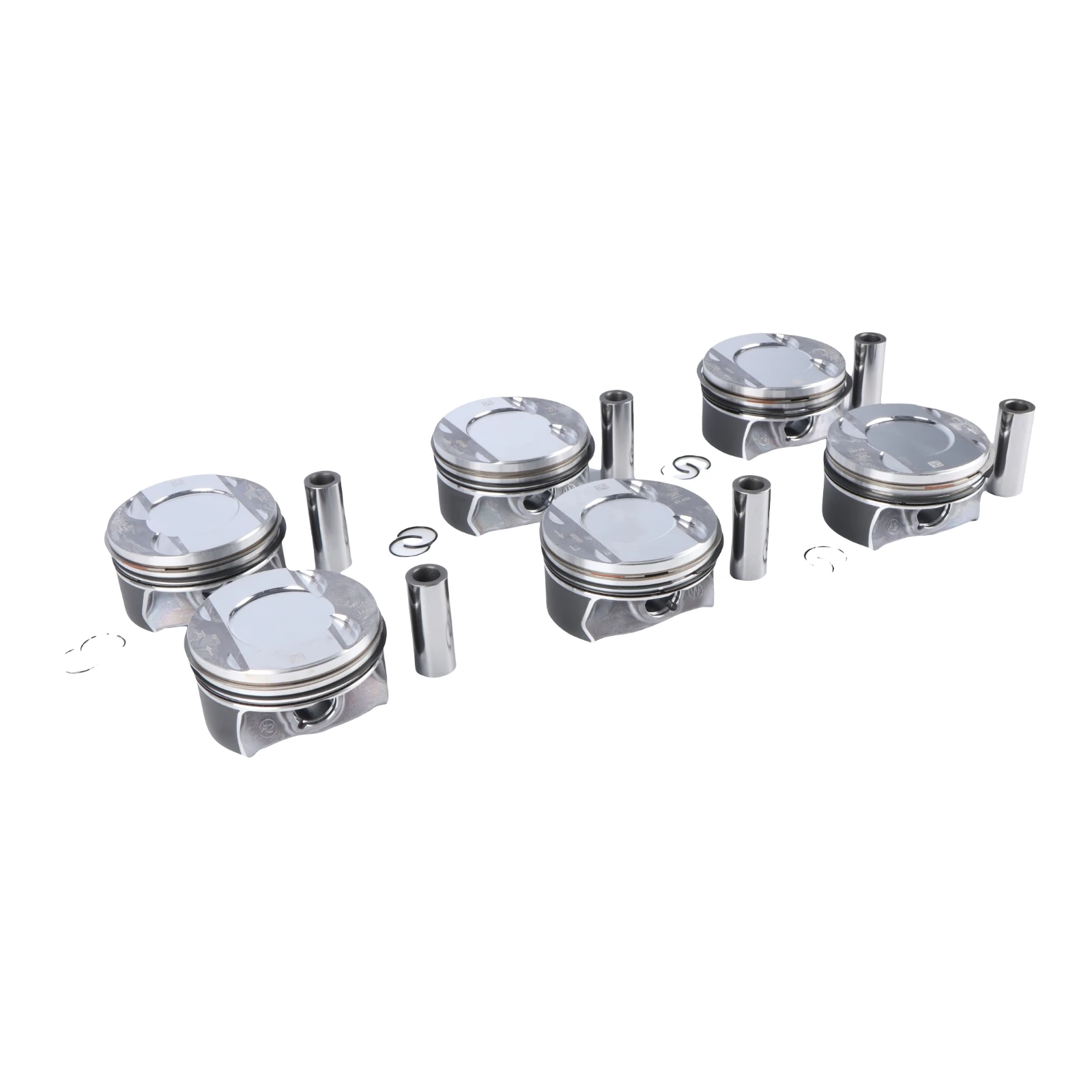 6pcs 9A710706530 06M198151 06M107099 06M107100 EA839 Engine Pistons Rings Set For Porsche Audi A6 S4 S5 B9 3.0L