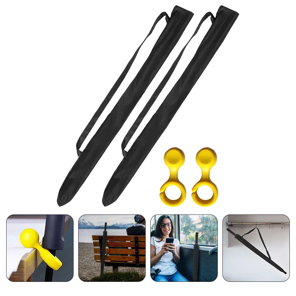 

1 Set of Long Handle Umbrella Bag Umbrella Carrier Water Absorbing Umbrella Bag with Hanger
