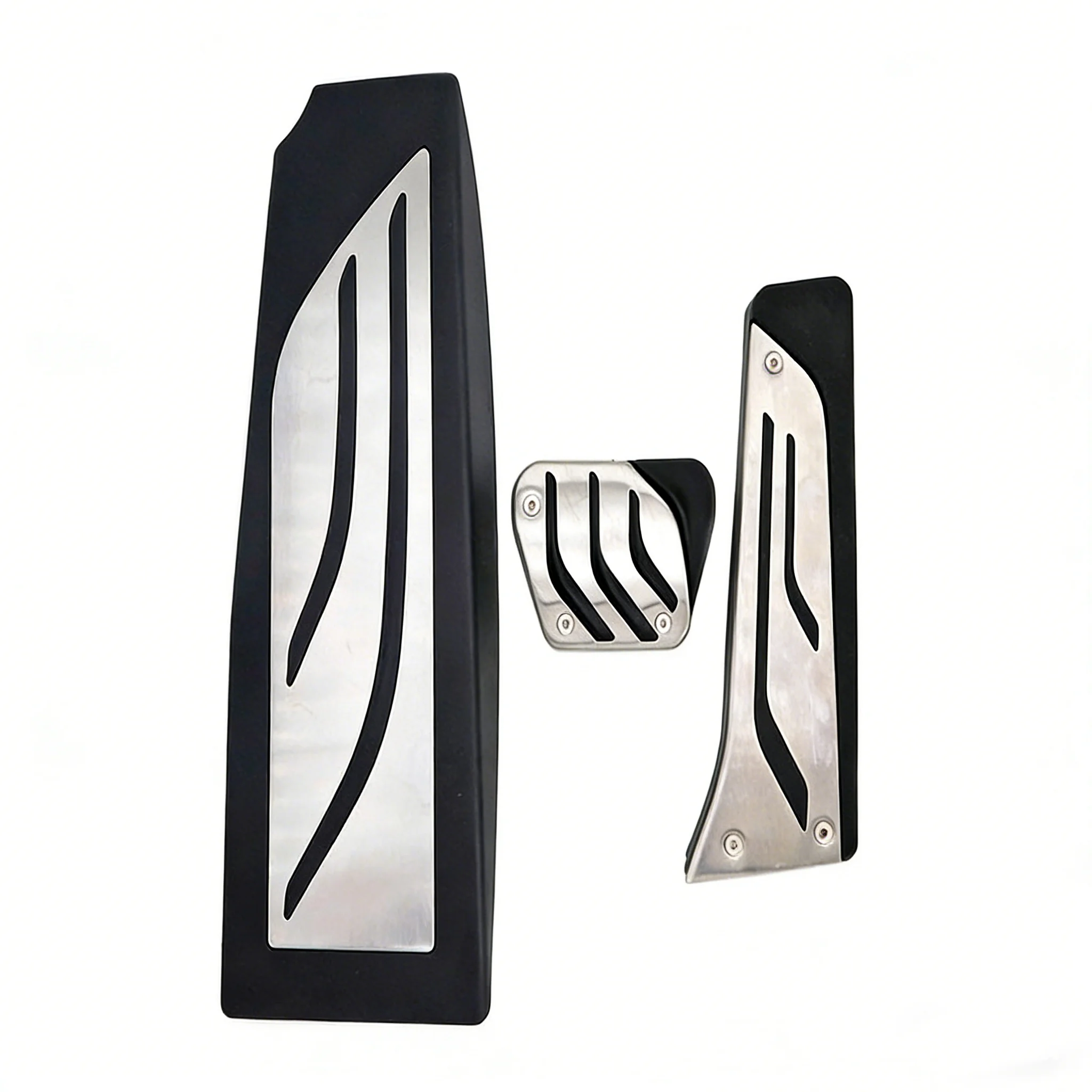 

For BMW 5 Series E60 E61 2004-2010 Aluminum Alloy Anti-Slip Brake Accelerator Foot Rest Pedal Pad Covers Set No Drilling Car Ped